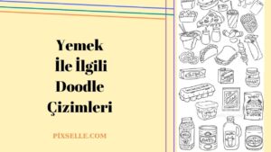 yemek-ile-ilgili-doodle-çizimleri